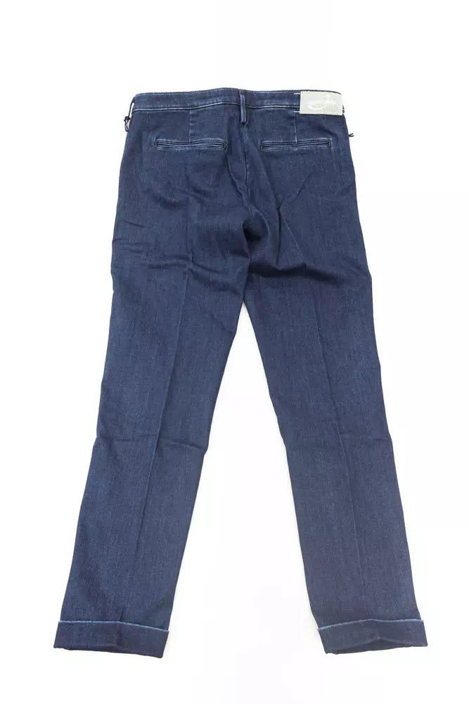 Jacob Cohen Blue Cotton Women's Chino Jean