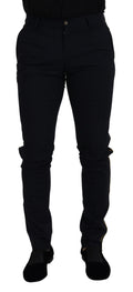 Dolce & Gabbana Elegant Black Wool-Blend Trousers