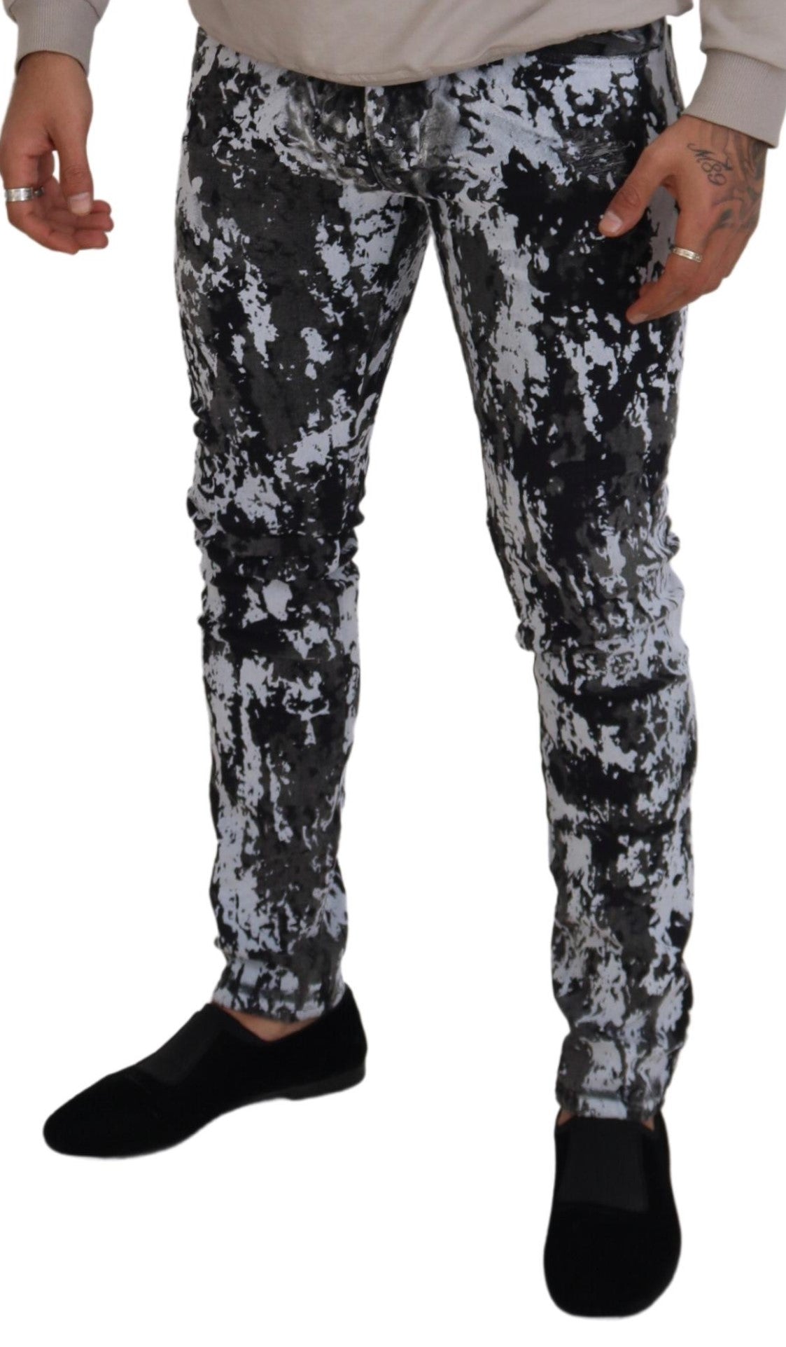 Dolce & Gabbana Extravaganza de Denim Teñido Anudado Multicolor