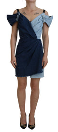 Dolce & Gabbana Chic Two Tone Denim Sheath Dress