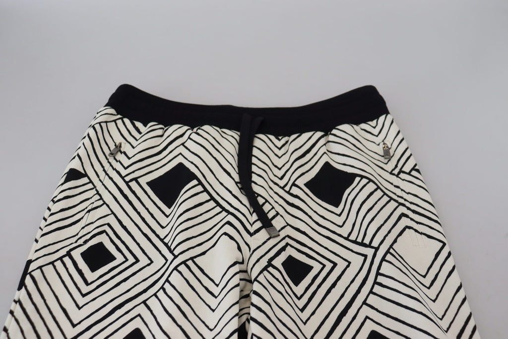 Dolce & Gabbana Elegant Monochrome Sport Sweatpants