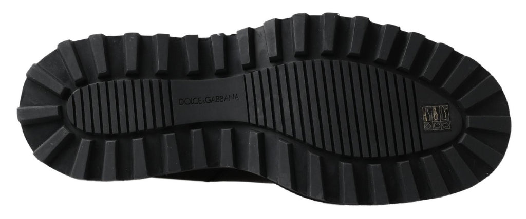 Dolce & Gabbana Elegant Black Ankle Stretch Slip On Boots