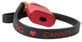 Funda de piel elegante Dolce & Gabbana para Airpods en negro y rojo