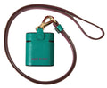 Estuche elegante de piel para Airpods Dolce & Gabbana en verde y granate