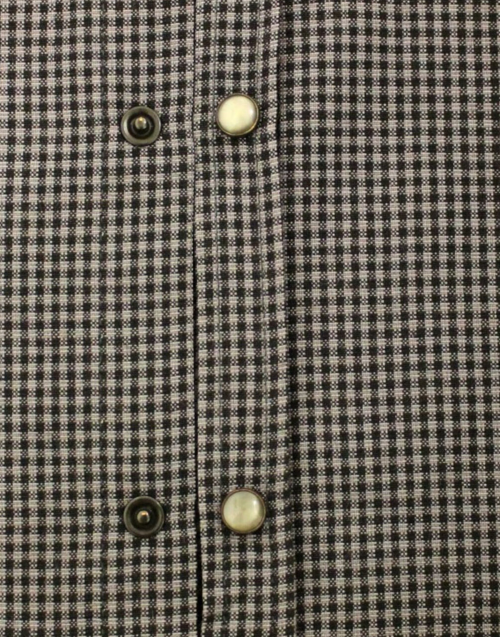 Costume National Chic Gray Checked Casual Linen Blend Shirt