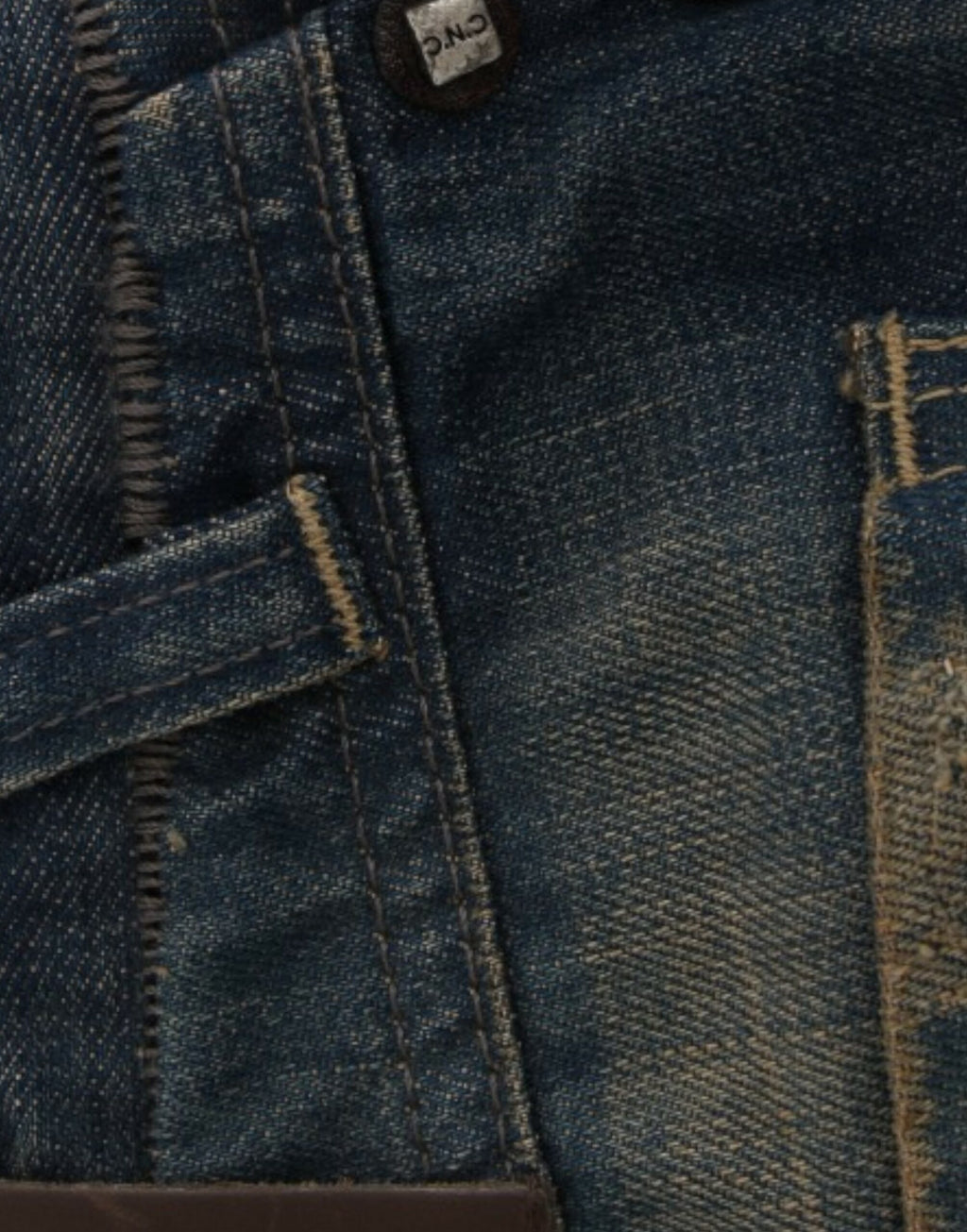 Pantalones vaqueros de mezclilla azul de pierna recta Chic de Costume National