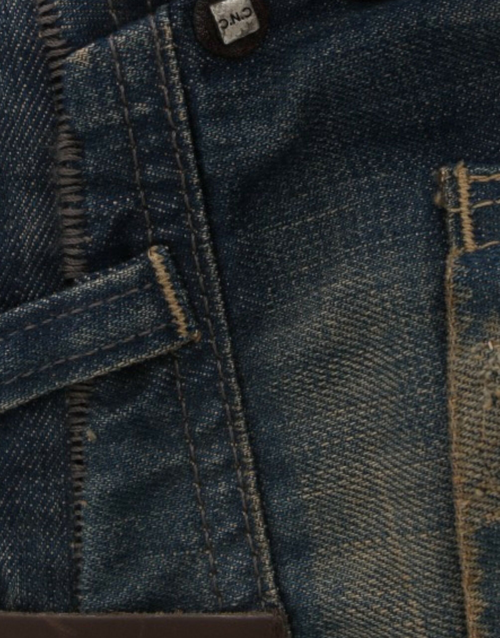 Pantalones vaqueros de mezclilla azul de pierna recta Chic de Costume National