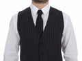 Chaleco Elegante Rayado Gris de Dolce & Gabbana