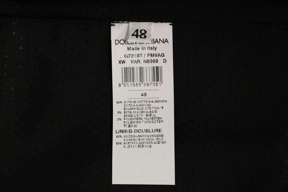 Chaleco de vestir gris elegante de botonadura sencilla Dolce & Gabbana