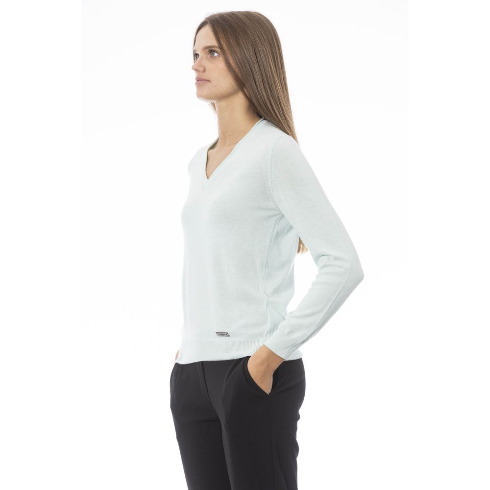 Jersey de cachemir azul claro Baldinini Trend para mujer