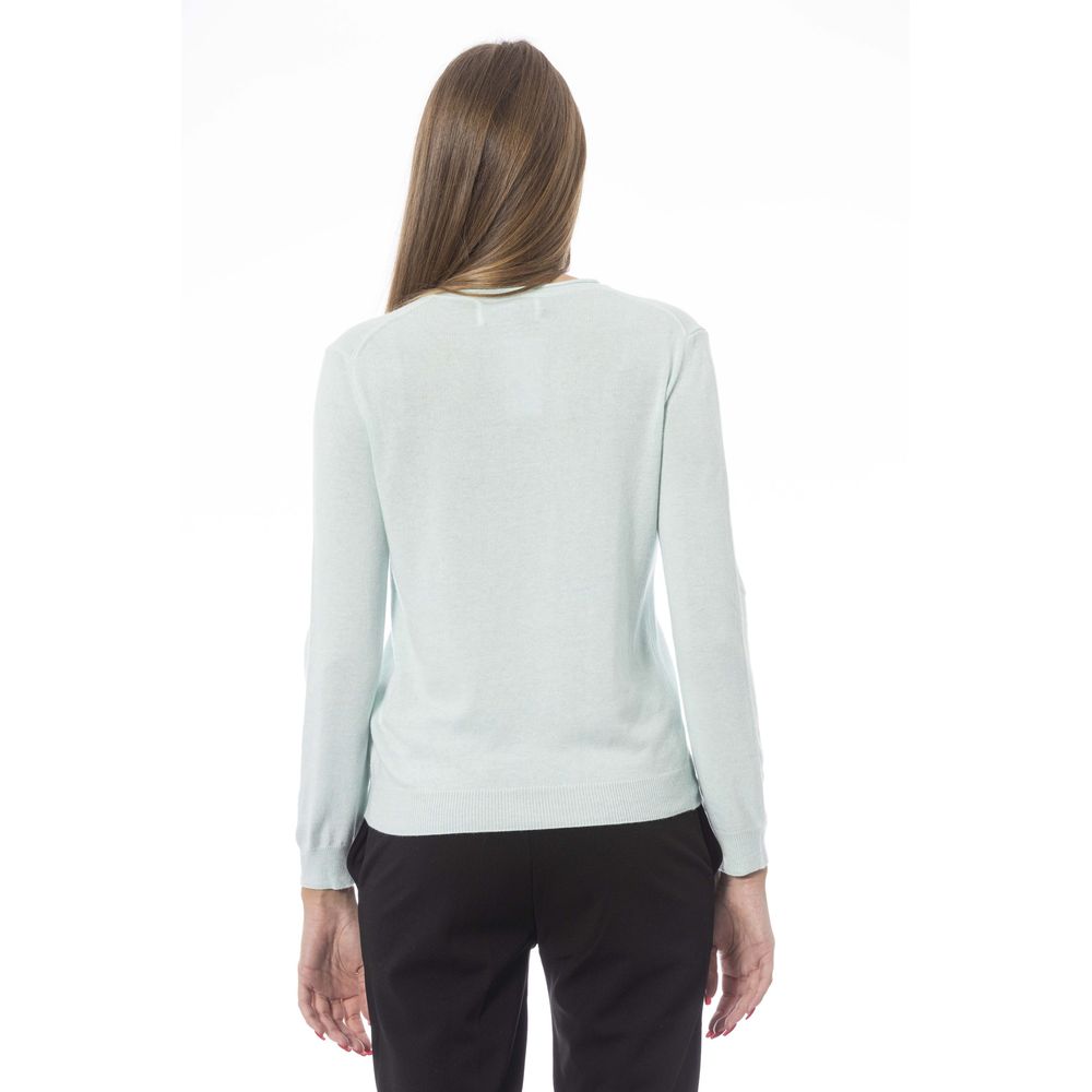 Jersey de cachemir azul claro Baldinini Trend para mujer