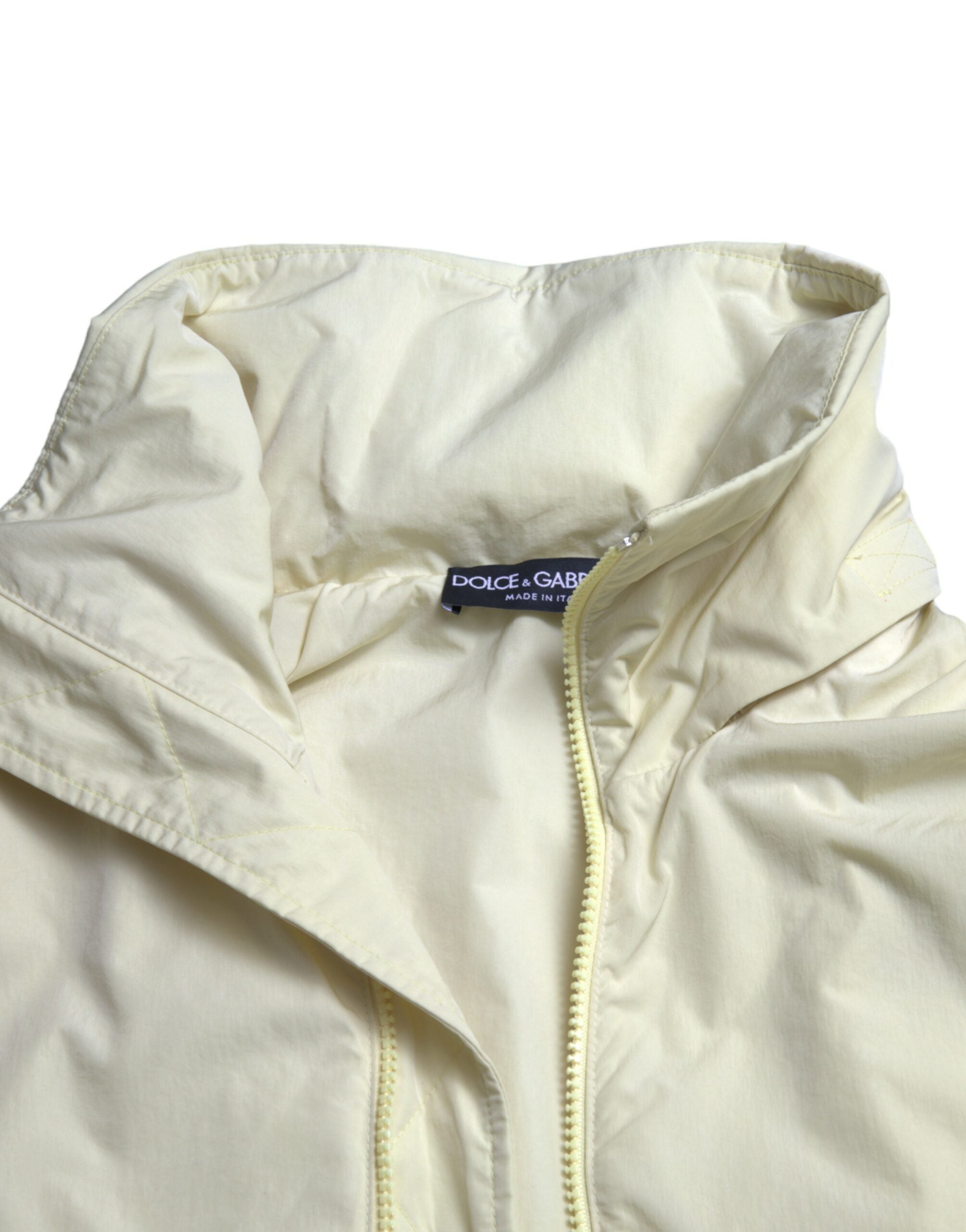 Chaqueta rompevientos elegante amarilla Dolce & Gabbana