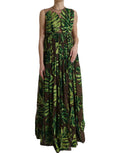 Dolce & Gabbana Elegant A-Line Sleeveless Silk Blend Dress