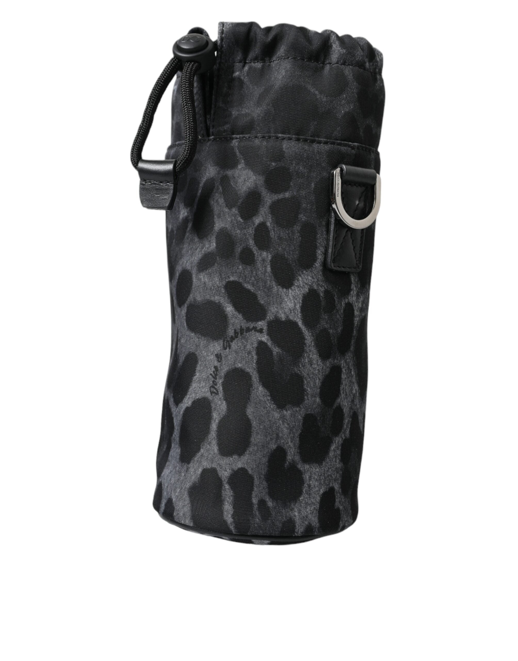 Jaula de botella Dolce & Gabbana Chic con estampado de leopardo redondo