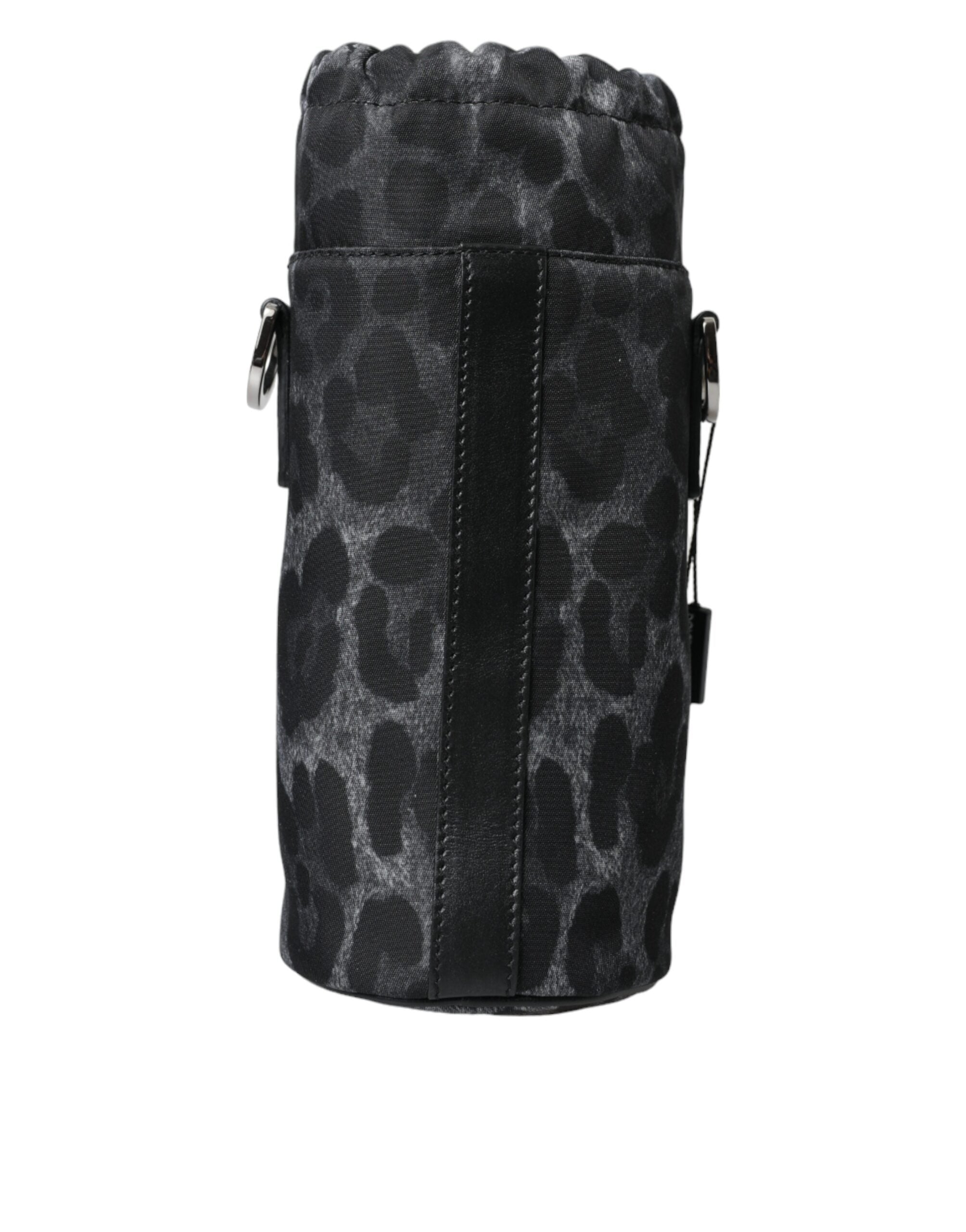 Jaula de botella Dolce & Gabbana Chic con estampado de leopardo redondo