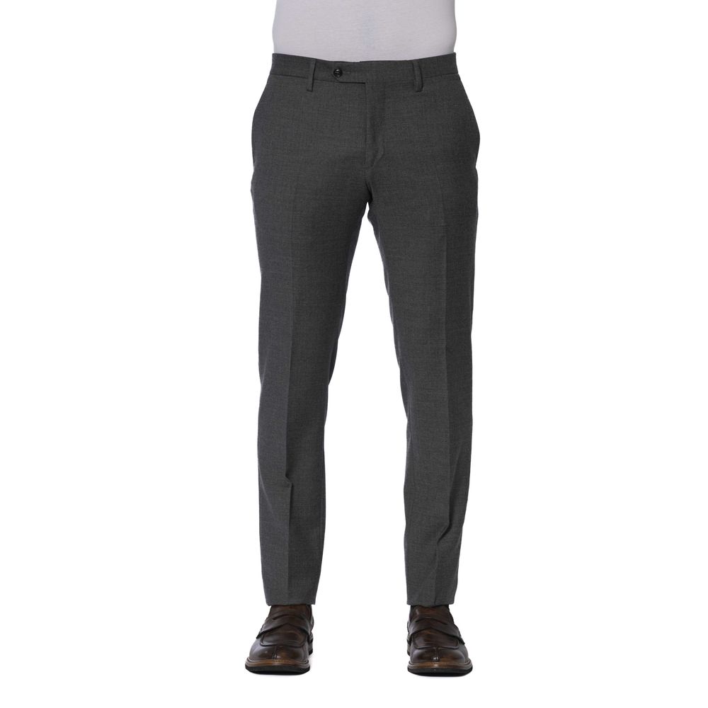 Pantalones de hombre de lana gris Trussardi