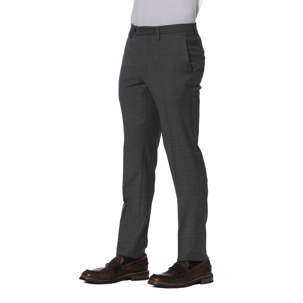 Pantalones de hombre de lana gris Trussardi