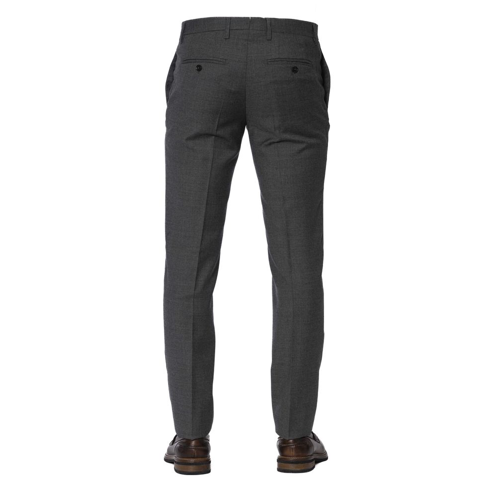 Pantalones de hombre de lana gris Trussardi