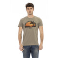 Camiseta Trussardi Action de Algodón Verde para Hombre