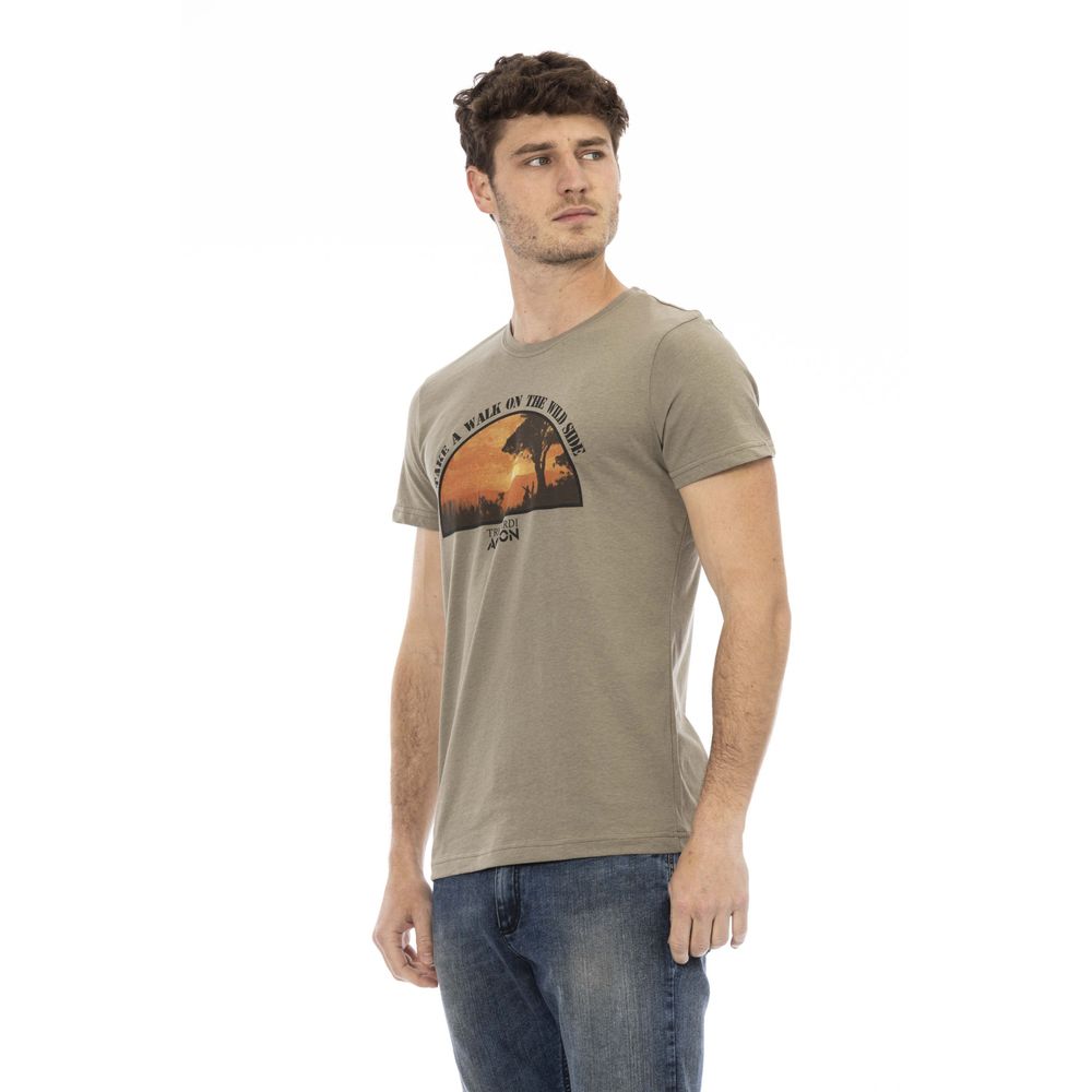 Camiseta Trussardi Action de Algodón Verde para Hombre