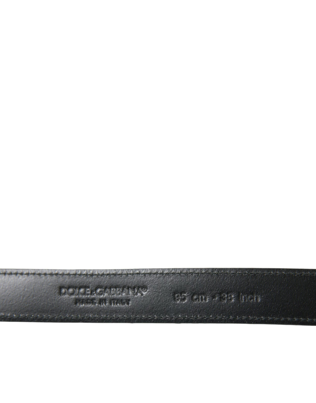 Dolce & Gabbana Elegant Leather Belt with Metal Buckle
