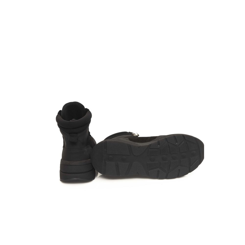 Cerruti 1881 Black Cowhide Men Sneaker