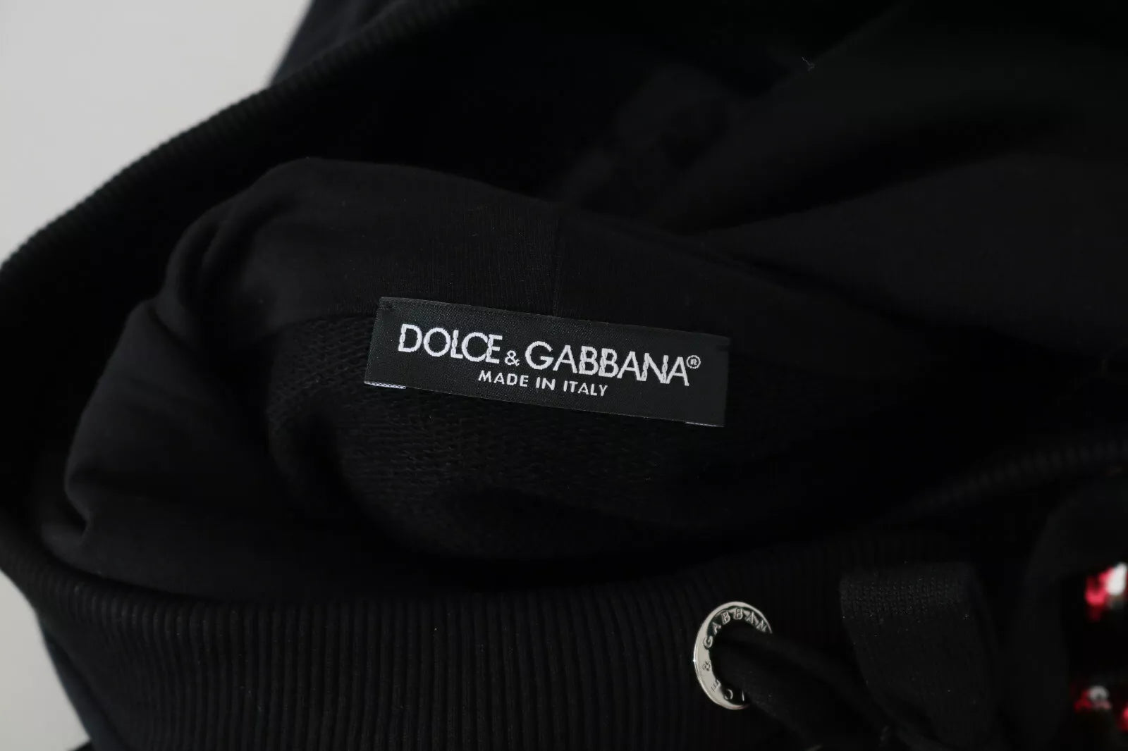 Suéter con capucha y lentejuelas DG de Dolce & Gabbana