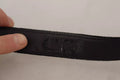 Cinturón Dolce & Gabbana Negro Clásico de Cuero con Hebilla de Metal Plateado