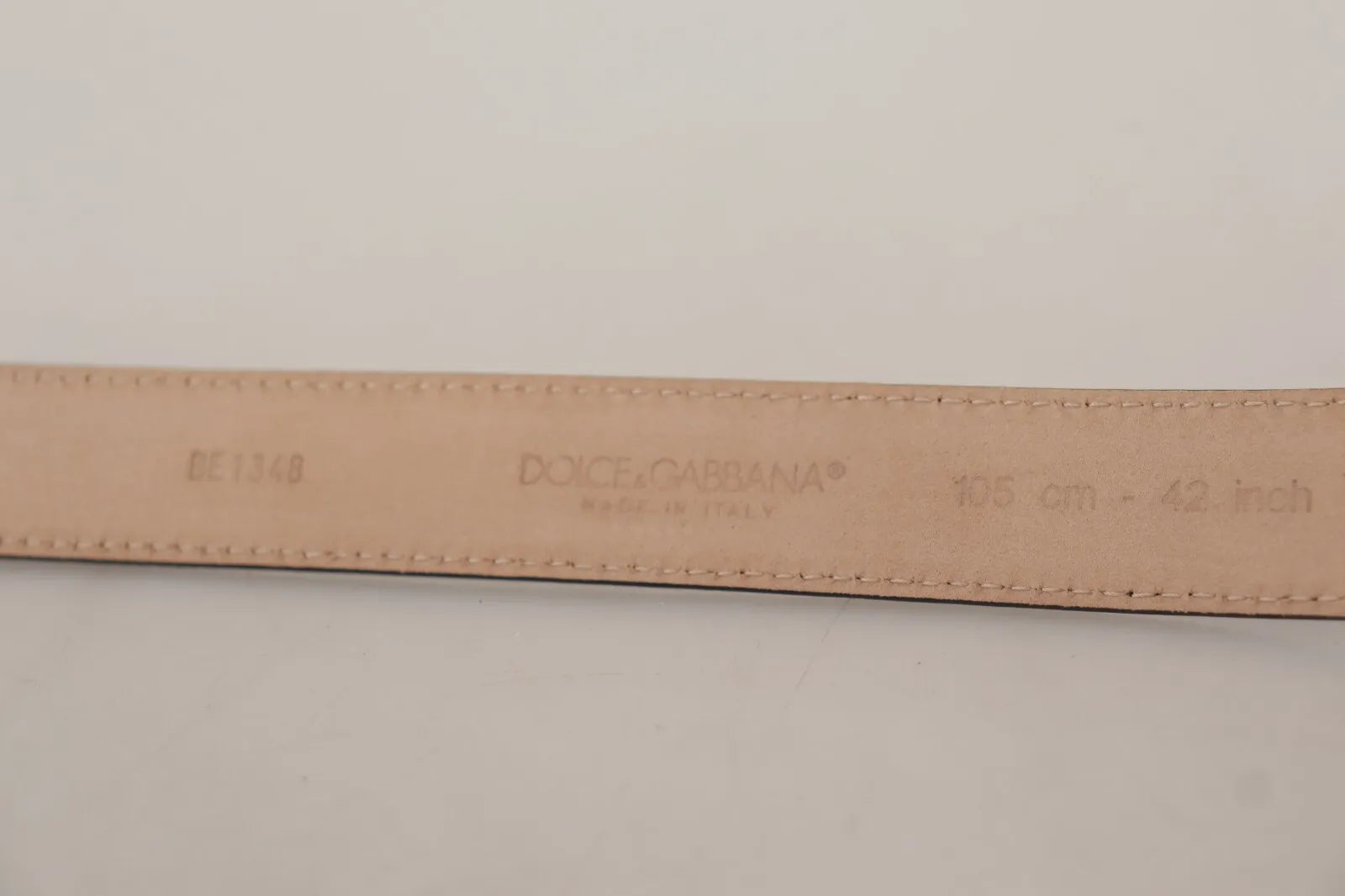 Cinturón Dolce & Gabbana Negro Clásico de Cuero con Hebilla de Metal Plateado
