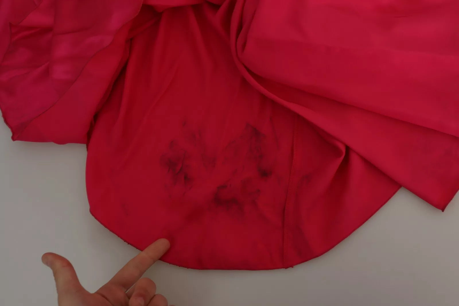 Vestido midi Dolce & Gabbana fucsia entallado asimétrico de un solo hombro