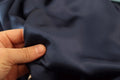 Dolce & Gabbana Bata Chaqueta con Cinturón de Satén de Seda Azul