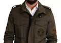 Chaqueta blusón Dolce & Gabbana de algodón verde con "DG Love"