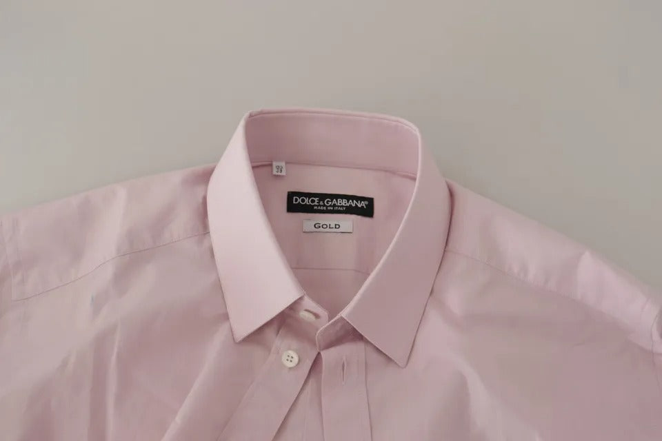 Vestido formal de hombre Dolce & Gabbana de algodón rosa claro Camisa DORADA