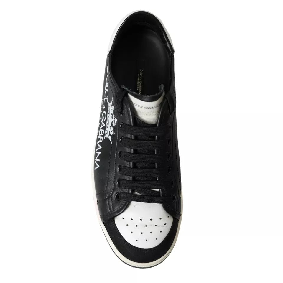 Zapatillas Dolce & Gabbana Crown Milano de cuero negro para hombre