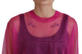 Suéter Dolce & Gabbana de poliéster fucsia con cuello redondo
