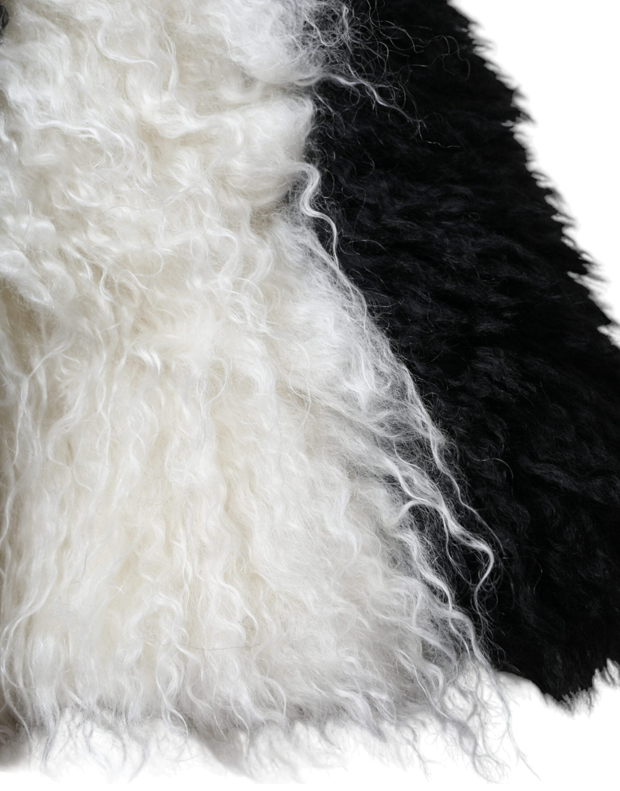 Gorro estilo pescador Dolce & Gabbana a rayas blancas y negras de pelo de mohair