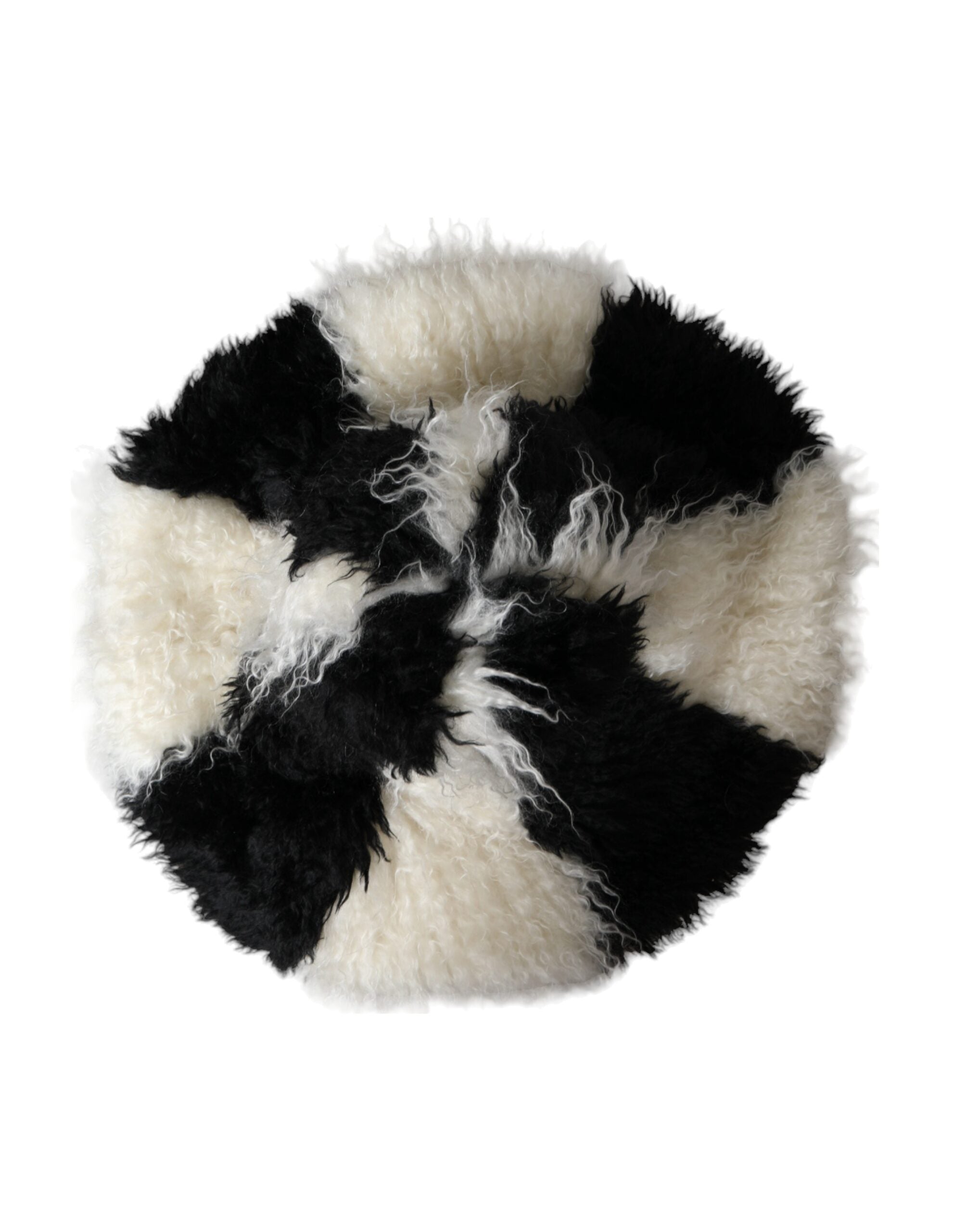 Gorro estilo pescador Dolce & Gabbana a rayas blancas y negras de pelo de mohair