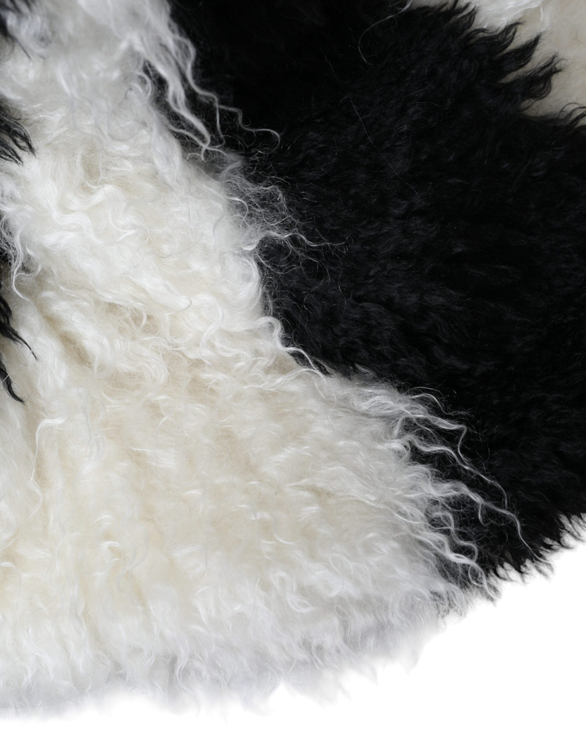 Gorro estilo pescador Dolce & Gabbana a rayas blancas y negras de pelo de mohair
