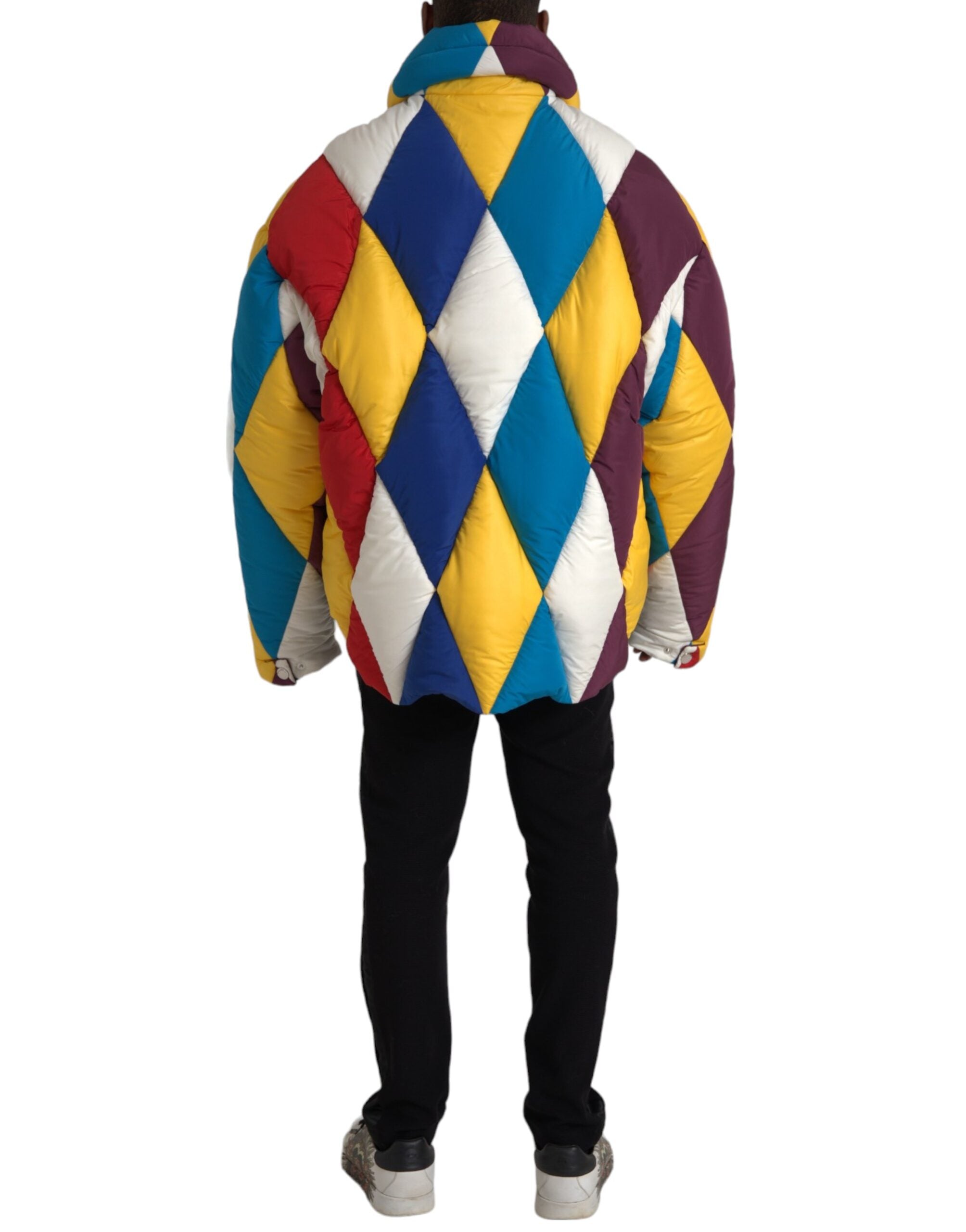 Chaqueta Acolchada Cortavientos Multicolor Dolce & Gabbana para Hombre