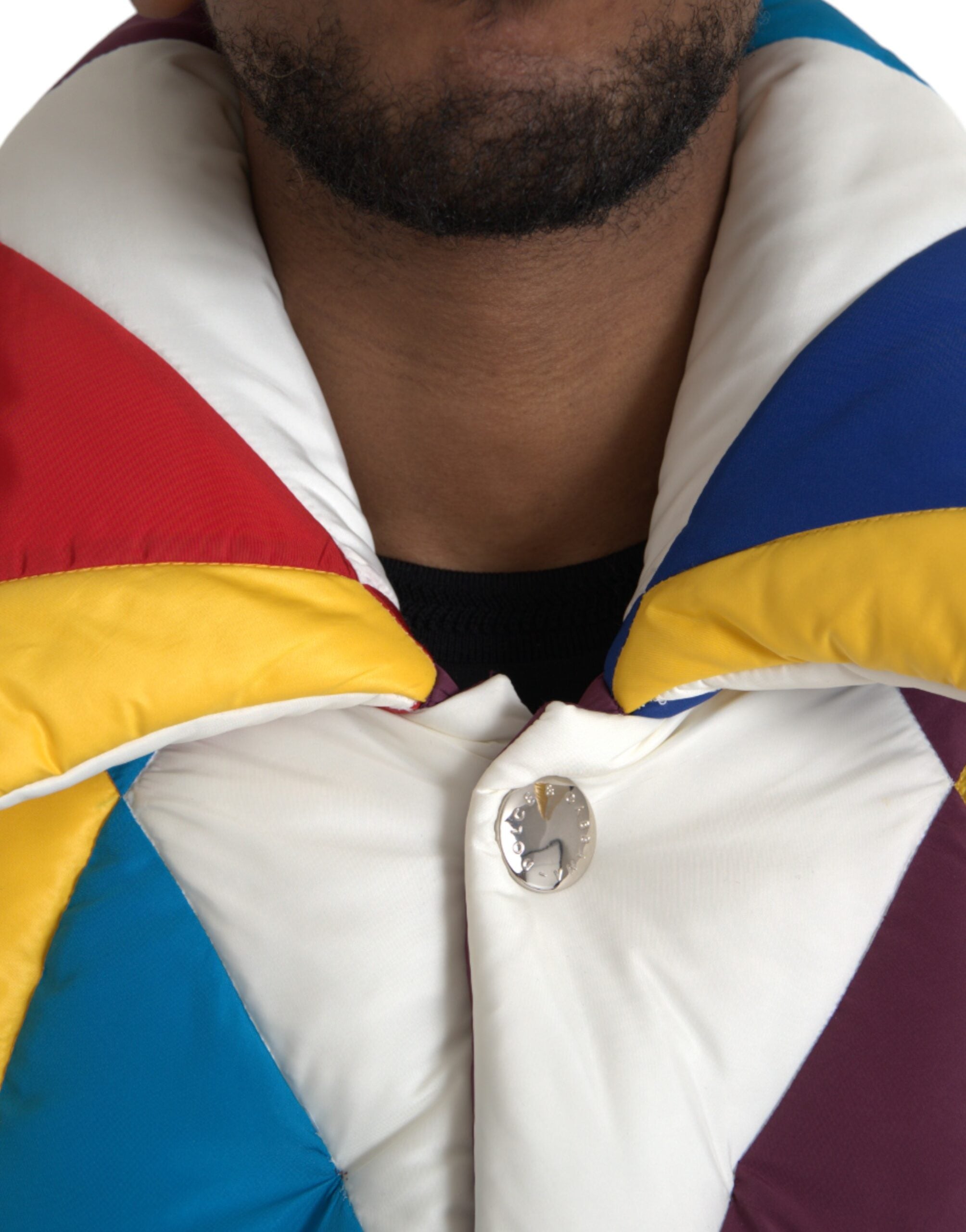 Chaqueta Acolchada Cortavientos Multicolor Dolce & Gabbana para Hombre