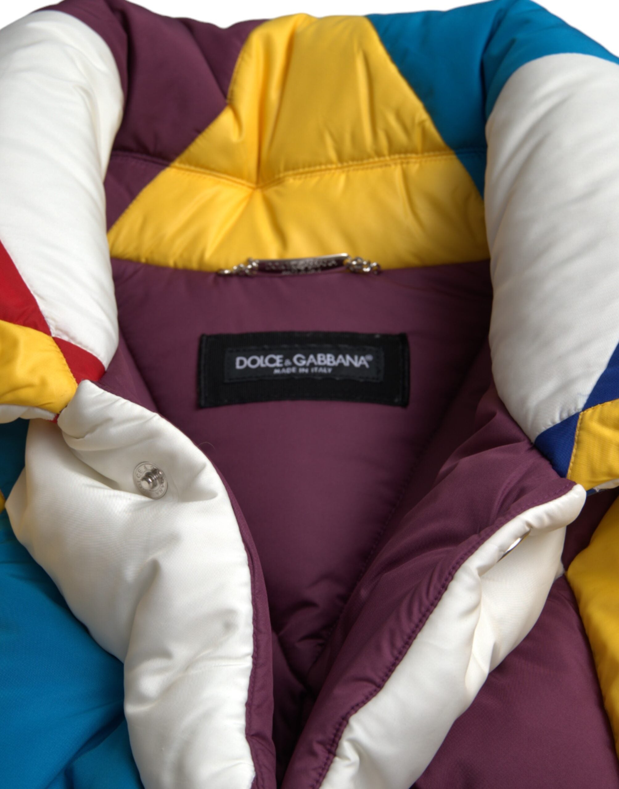 Chaqueta Acolchada Cortavientos Multicolor Dolce & Gabbana para Hombre