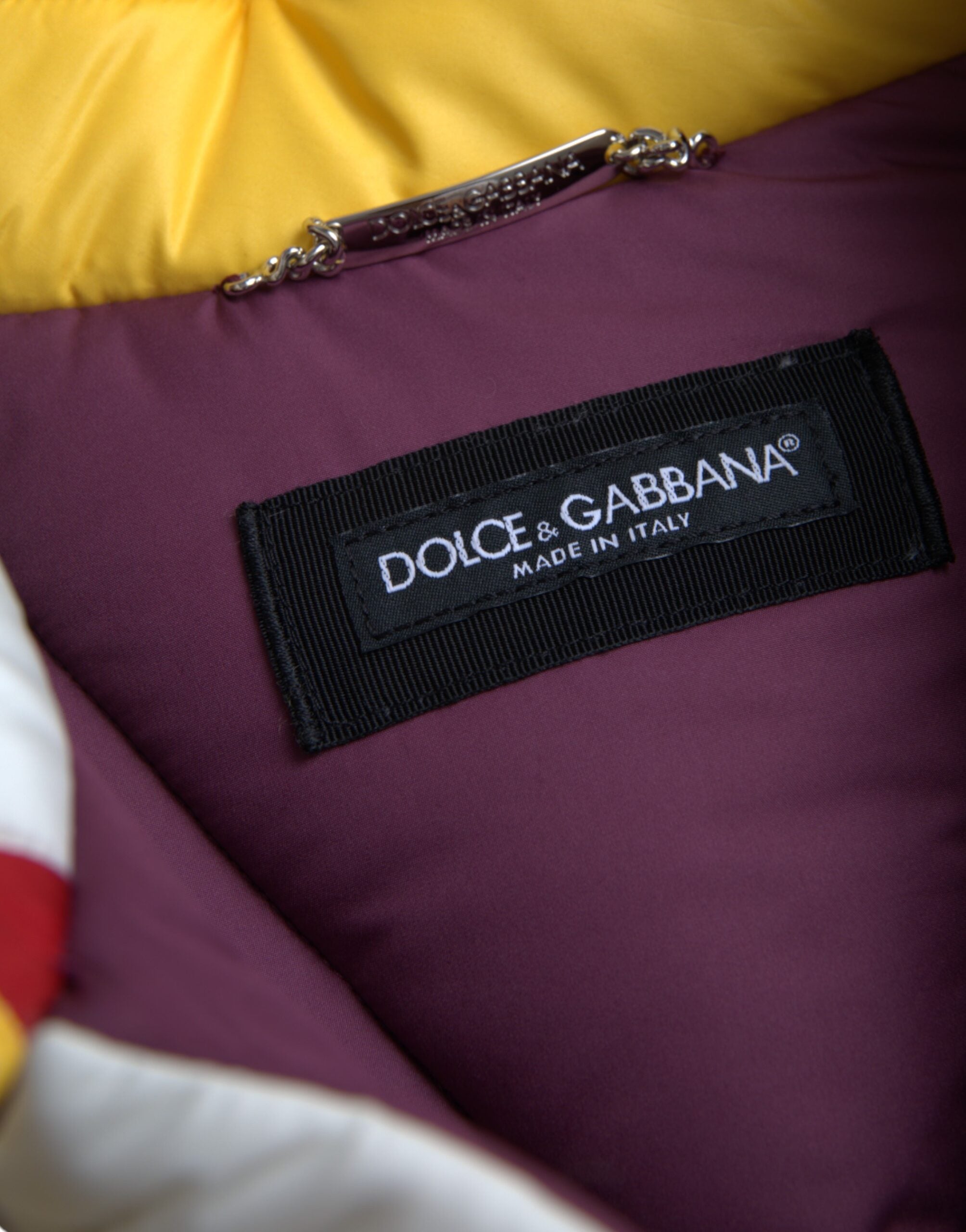 Chaqueta Acolchada Cortavientos Multicolor Dolce & Gabbana para Hombre