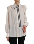 Blusa de manga larga con botones Dolce & Gabbana Off White