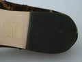 Zapatos planos de seda de leopardo marrones de Dolce & Gabbana