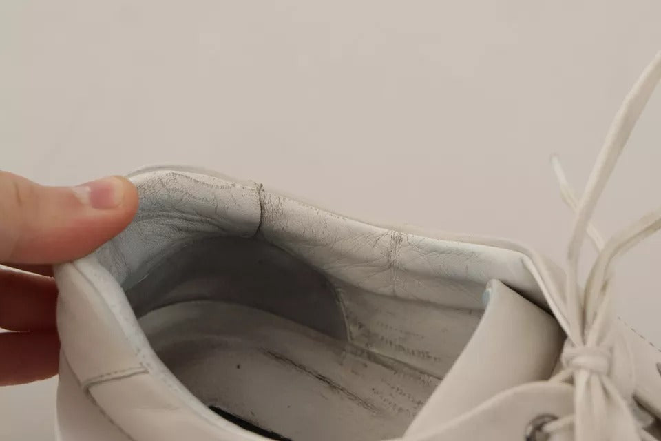 Zapatillas de hombre Dolce & Gabbana blancas casual de cuero con logo