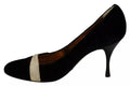 Zapatos de tacón Dolce & Gabbana de terciopelo negro y piel de serpiente Ayers