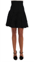 Dolce & Gabbana Elegant Floral Lace A-Line Mini Skirt