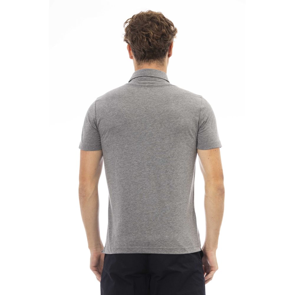Baldinini Trend Gray Cotton Mens Polo Shirt