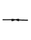 Dolce & Gabbana Black Silk Patterned Adjustable Neck Men Bow Tie