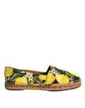 Dolce & Gabbana Multicolor Lemon Slip On Espadrilles Shoes